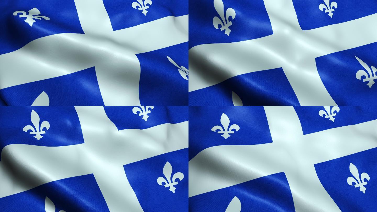 魁北克旗帜视频素材