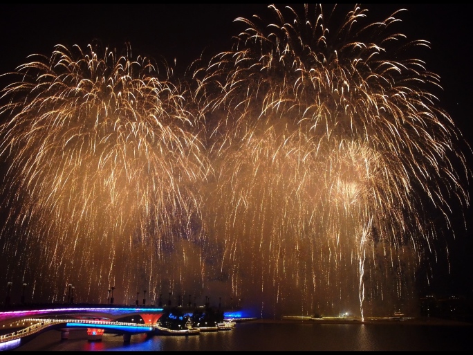 大型节日贺岁烟花表演