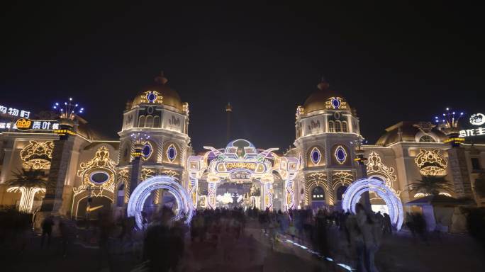 常州恐龙园-夜景-大范围延时