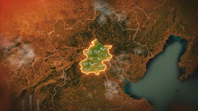 北京复古历史地图