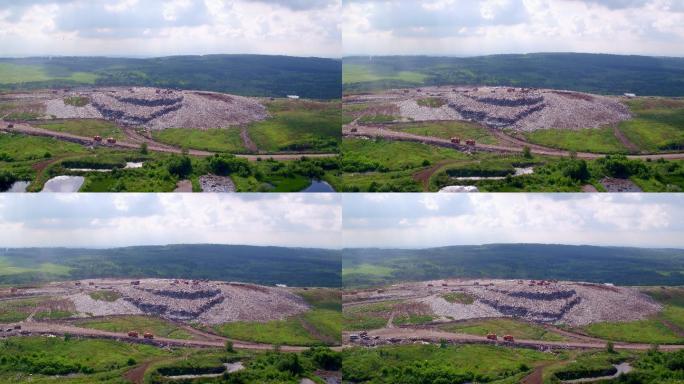 湖边的一个大垃圾场。