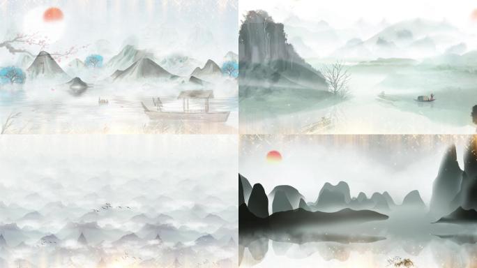 《小石潭记》古诗视频成品背景