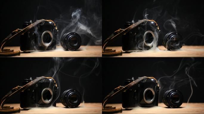 摄像机烟雾暗背景高清镜头