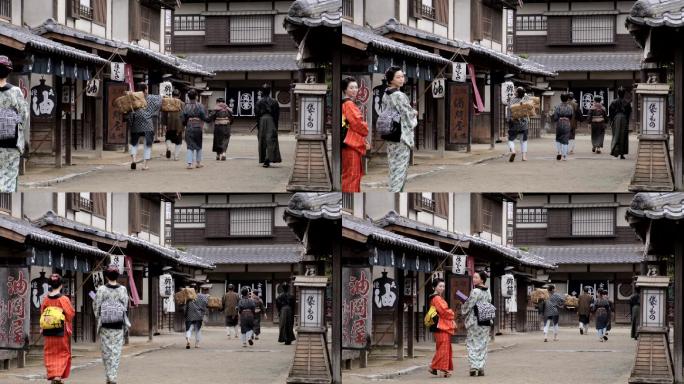 日本中世纪大和民族女性女人日式
