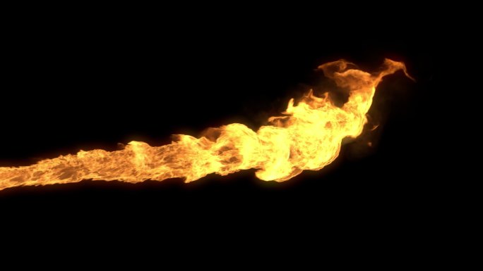 火焰流喷火特效蒸汽动力动态气流