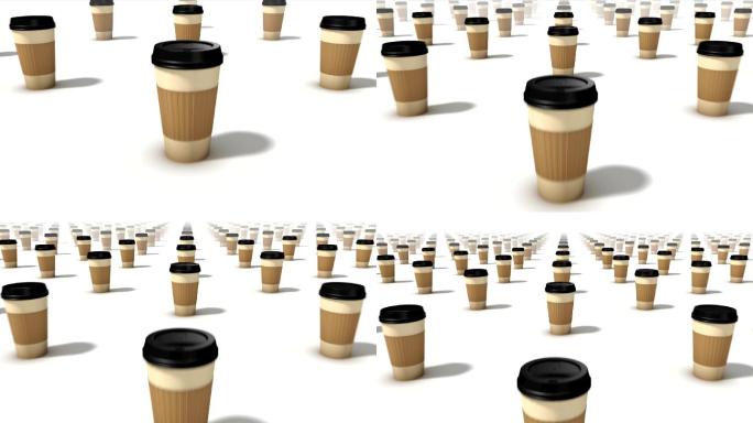 咖啡杯动画手冲咖啡豆烘焙慢动作升格