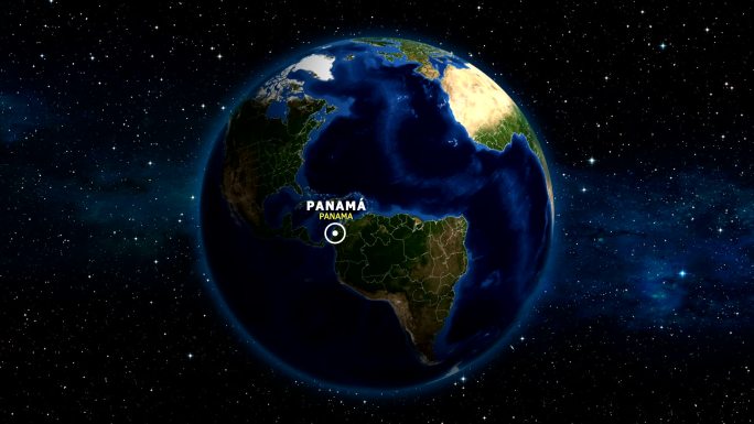 地球放大地图-巴拿马