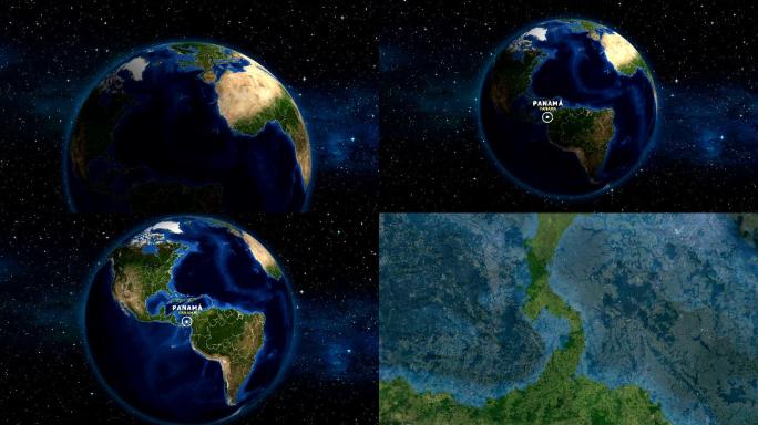 地球放大地图-巴拿马