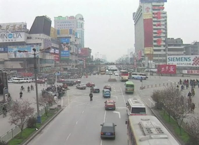 90年代成都街道景象