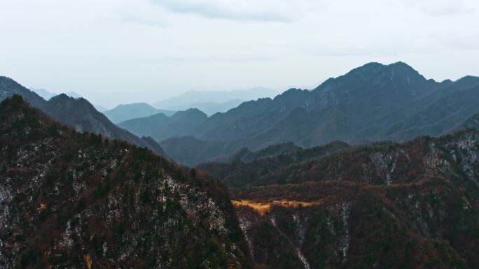 冬天秦岭自驾公路风景1