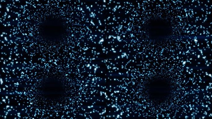 隧道蓝色粒子粒子黑暗黑洞