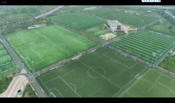 上海嘉定上海市民体育公园足球公园航拍4K