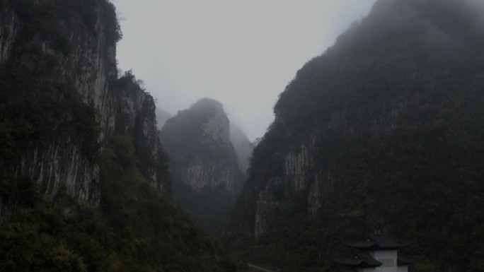 崇山峻岭4K航拍素材