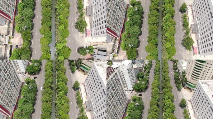 航拍福建泉州城市交通