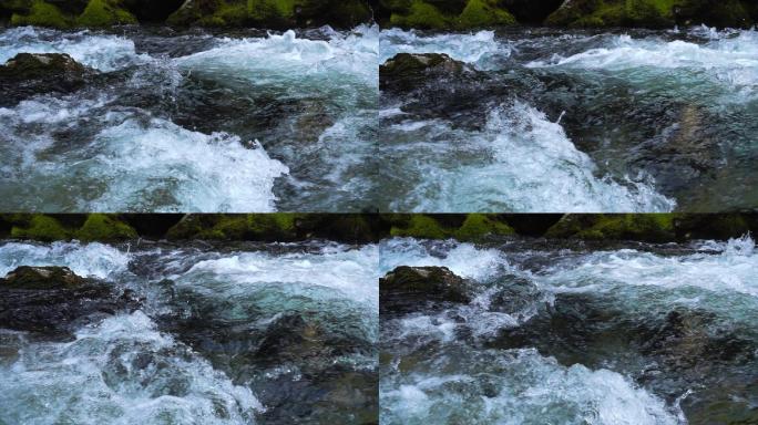 山区河流山泉清泉溪水流水河流瀑布泉水