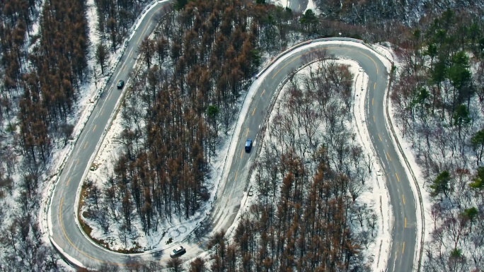 冬天秦岭自驾公路风景6