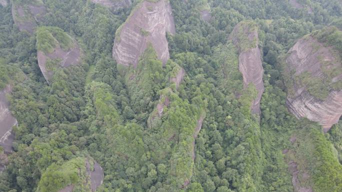 航拍湖南怀化万佛山4A景区