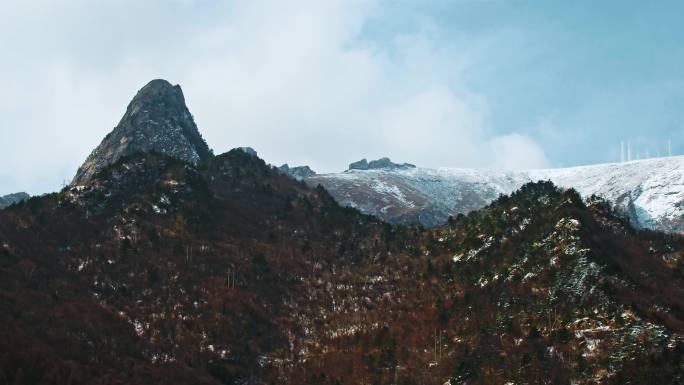 冬天秦岭自驾公路风景3