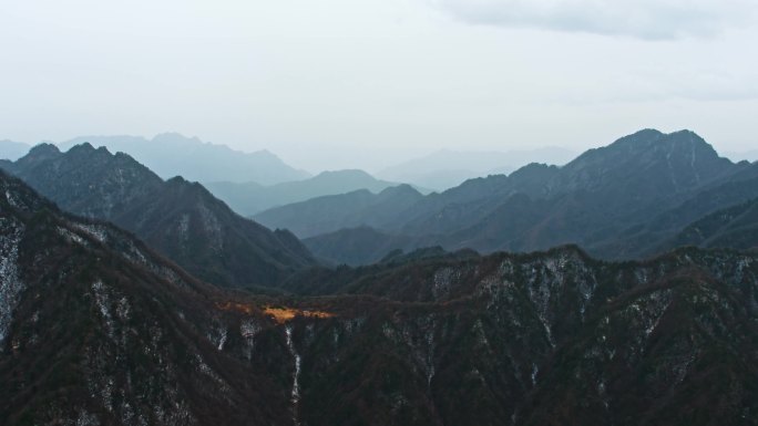 冬天秦岭自驾公路风景2