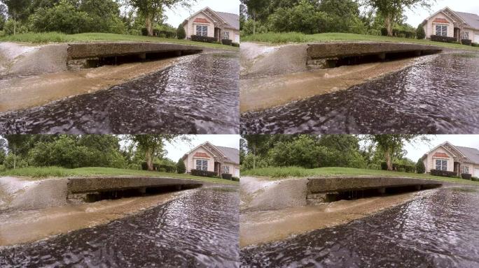 雨水流入下水道污水雨管道