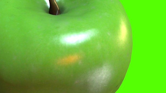 苹果3D模型绿屏绿幕抠像素材