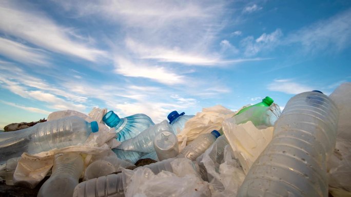 塑料污染塑料瓶污染不可降解塑料环境污染