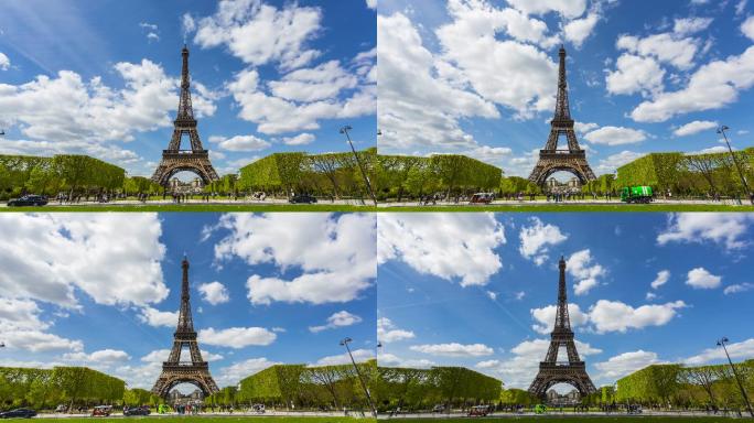 埃菲尔铁塔法国地标建筑巴黎旅游目的地