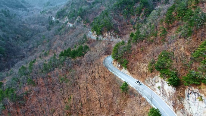 冬天秦岭自驾公路风景8