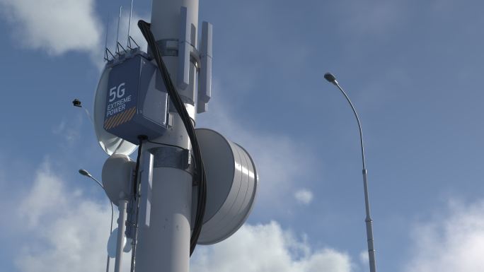 5G高速移动互联网连接塔