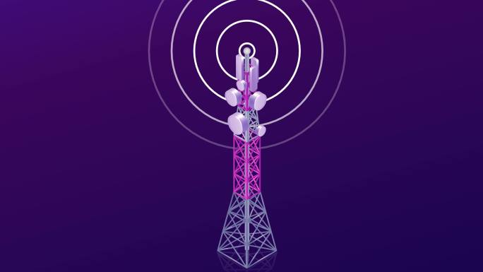通信塔产生无线电波