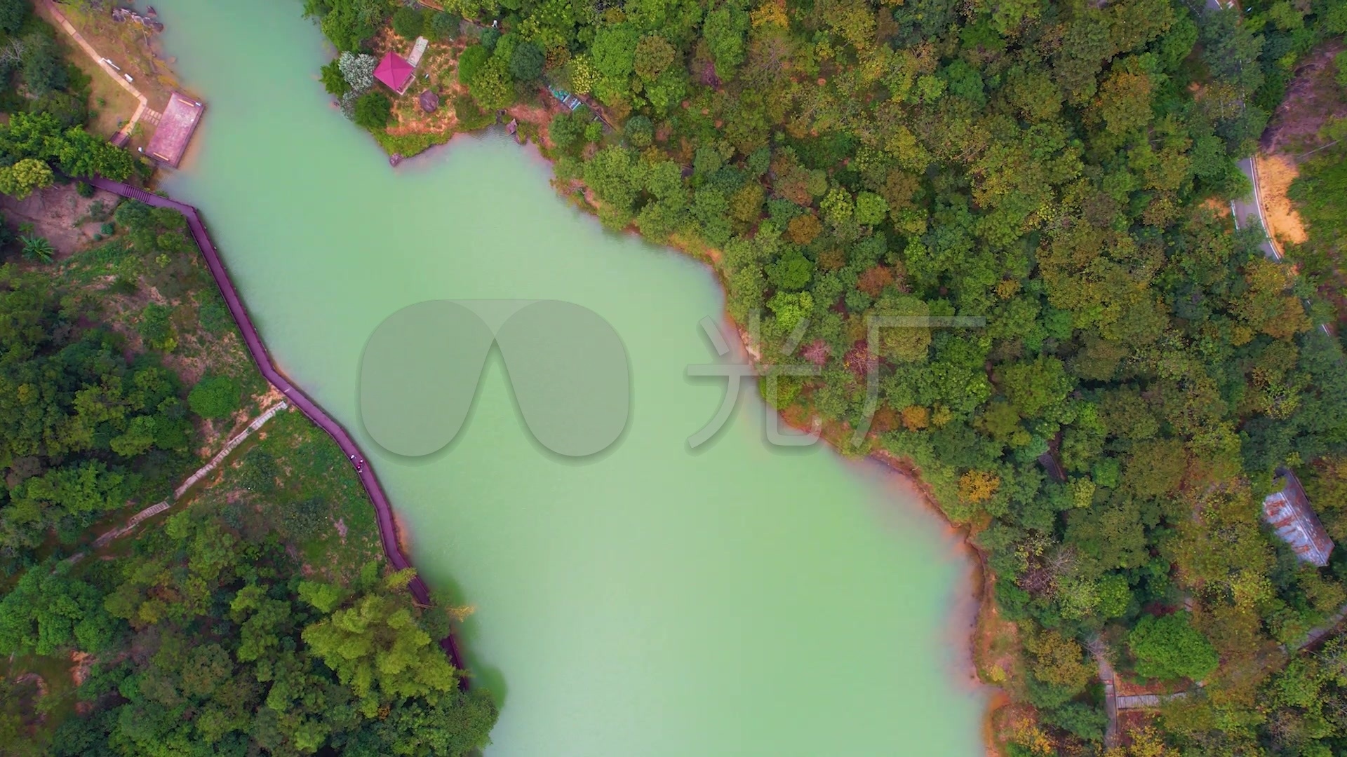 航拍白江湖 - 美景随拍 - 广州市白江湖森林公园