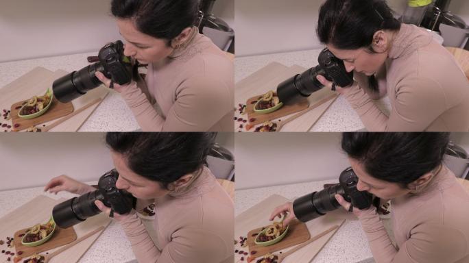 摄影师拍摄食物视频食品广告微距拍产品