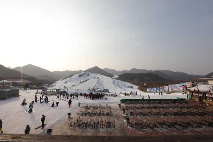 北京南山滑雪场延时摄影