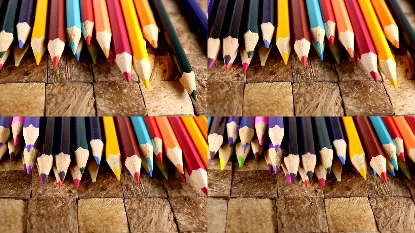 彩色铅笔彩色画笔彩铅笔尖