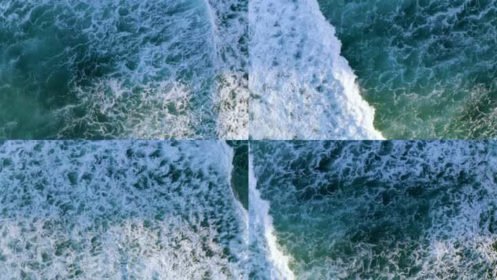 4K超高清海浪翻滚-波涛汹涌的海面