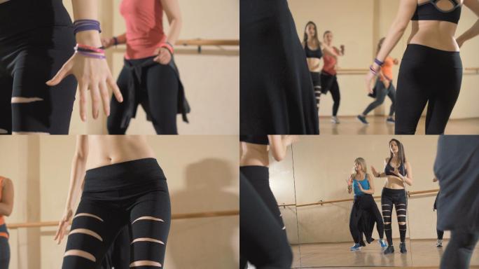 尊巴舞蹈教练班女艺术家身体塑性健美身材