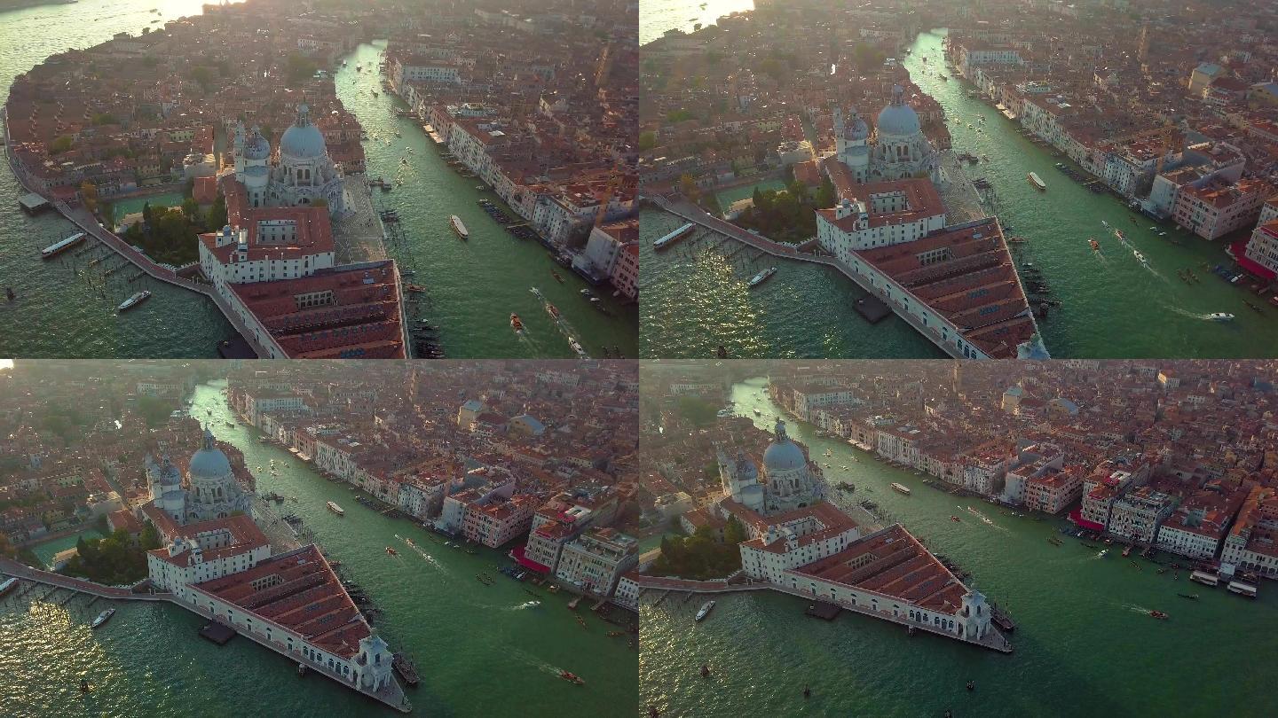 威尼斯大运河鸟瞰图