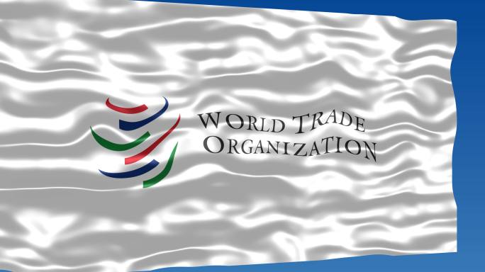 WTO世贸世界贸易组织旗帜