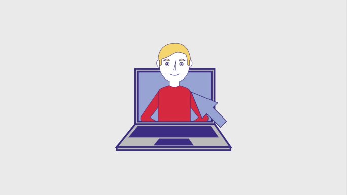 人民教育在线动画二维MG电脑屏幕教学