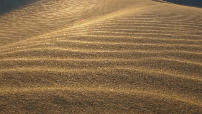 沙丘沙漠质感金色砂砾风沙