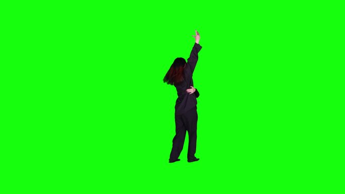 现代版爵士舞4K高清素材 绿屏抠像