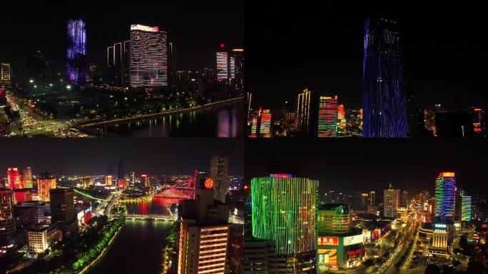 2022宁波三江口新世界新年夜景灯光秀