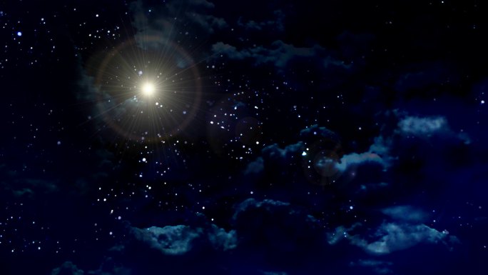 夜晚的星梦幻银河星空极光延时流星雨唯美