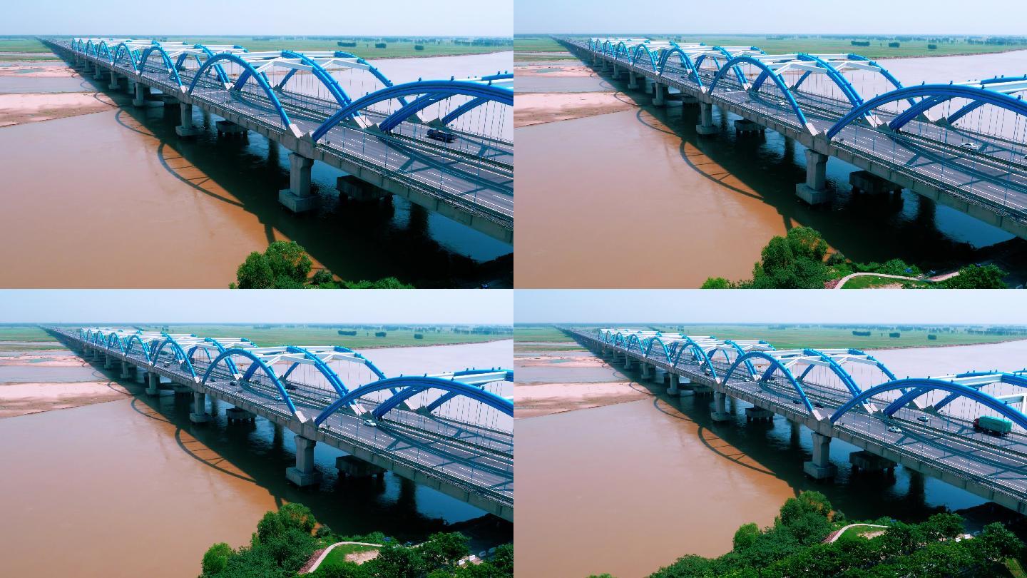 郑州黄河大桥4k桥梁水系