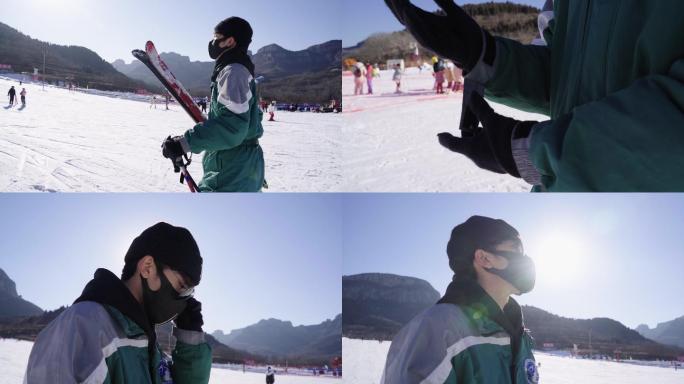 北京冬奥会 滑雪 速度 激情 滑雪素材