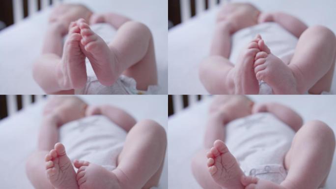 可爱的婴儿婴幼儿可爱宝贝小脚脚