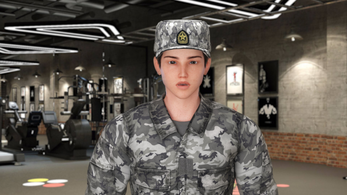 写实青年士兵 虚拟主播模型