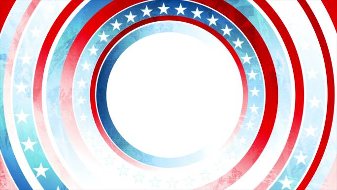 美国国旗抽象运动动画背景