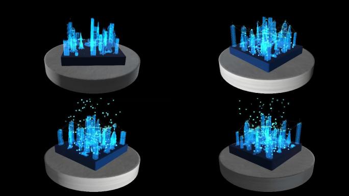 3D全息影像城市投影展台