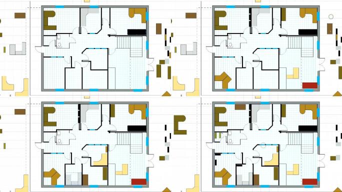 在CAD系统中设计建筑物的平面布置图